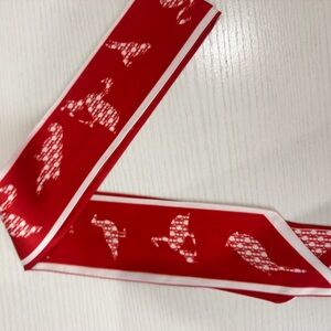 Red Patterned Women's Scarf